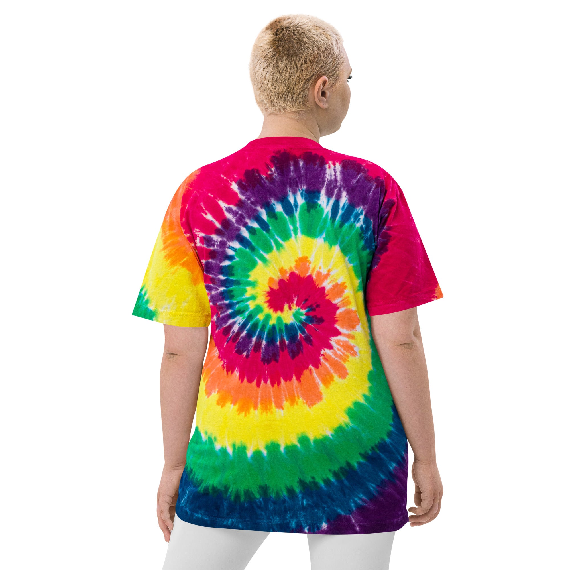 Camiseta oversize con efecto tie dye