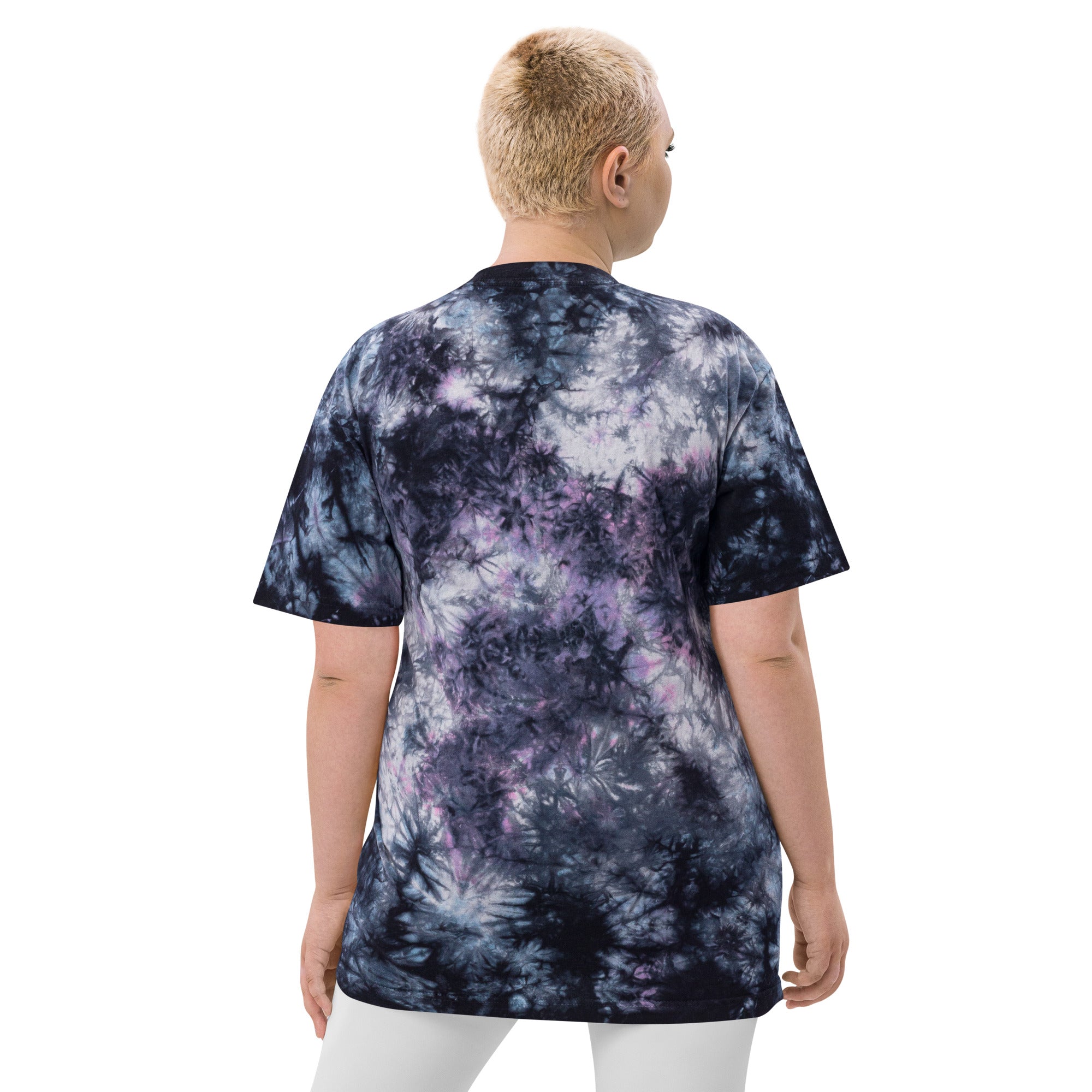 Camiseta oversize con efecto tie dye