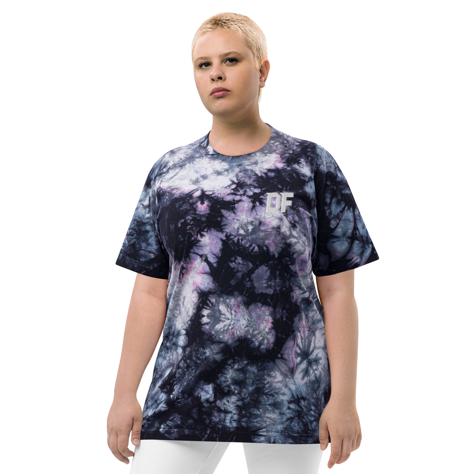 Camiseta oversize con efecto tie dye