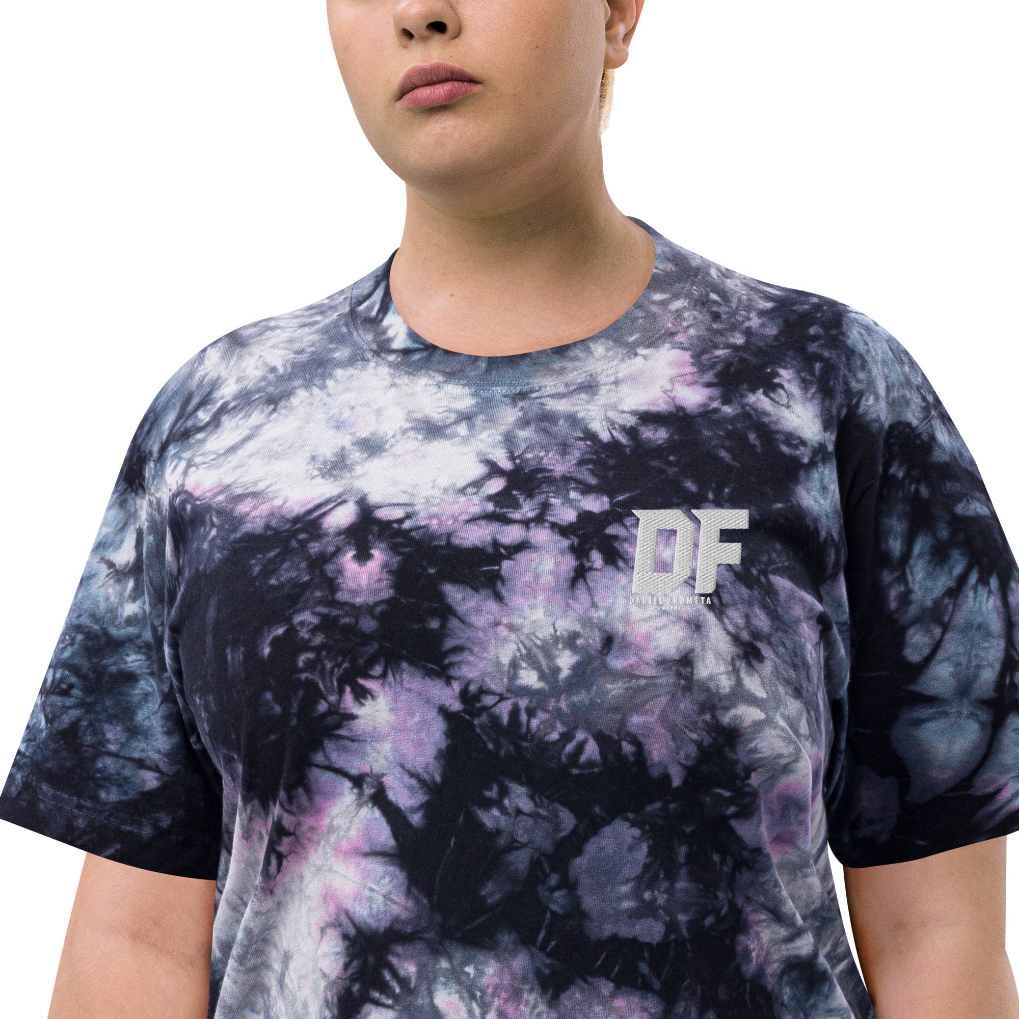 Camiseta oversize con efecto tie dye