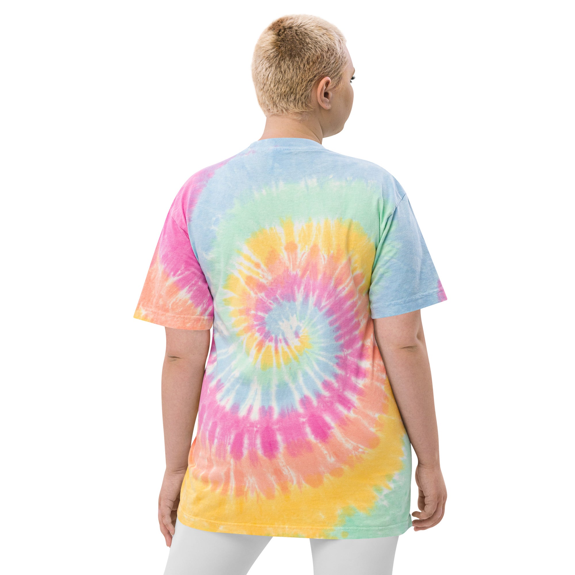 Camiseta oversize con efecto tie dye