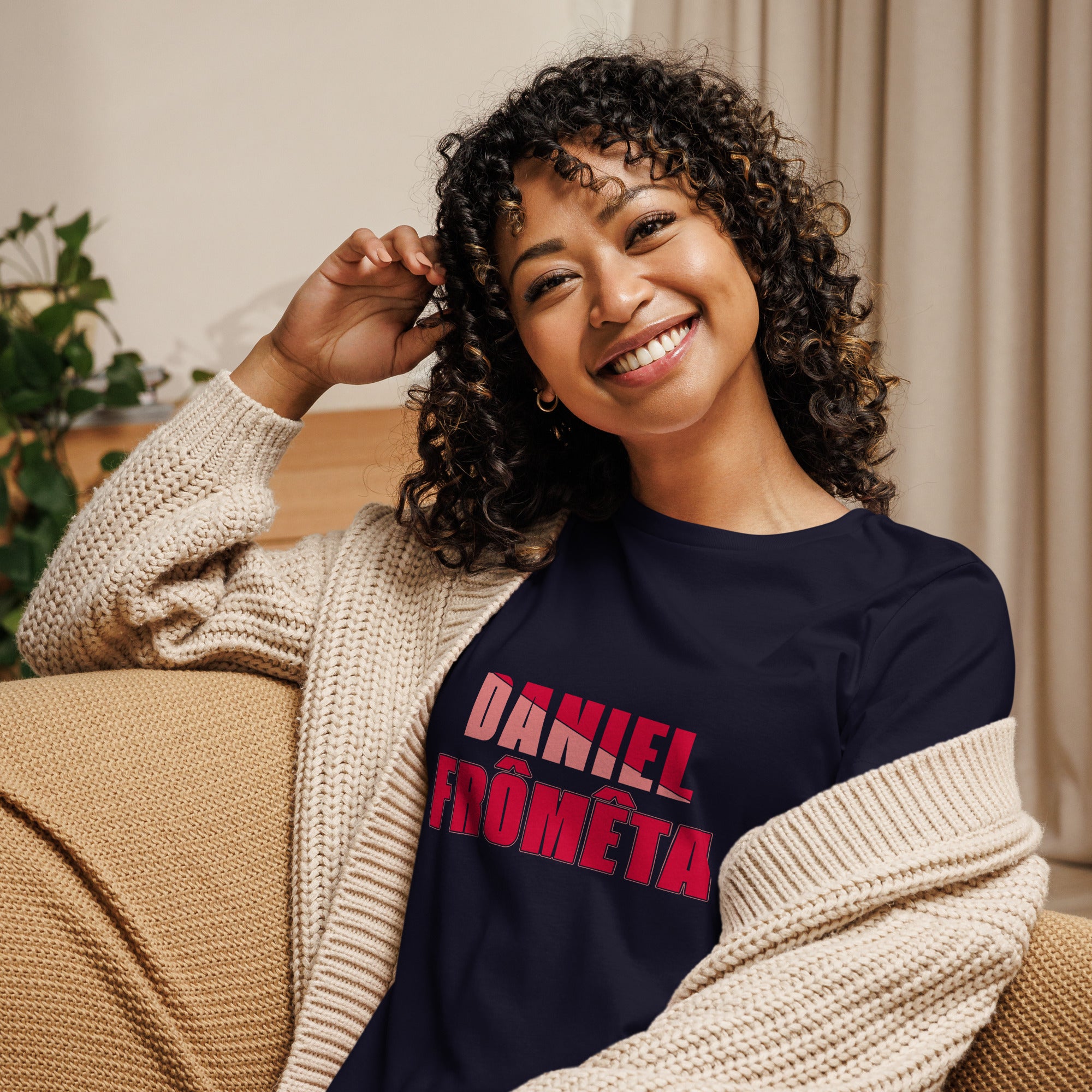 Camiseta suelta mujer